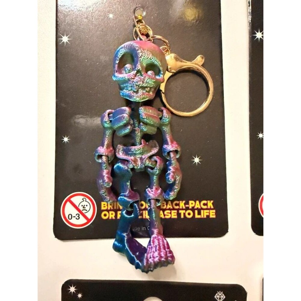 12pc 3D Skeleton Keychain Lot โ Halloween Reseller Bundle - Picture 5 of 9
